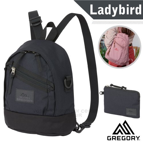  美國 GREGORY】LADYBIRD 2WAY MINI 4L 兩用多用途迷你後背包/131370 黑✿30E010